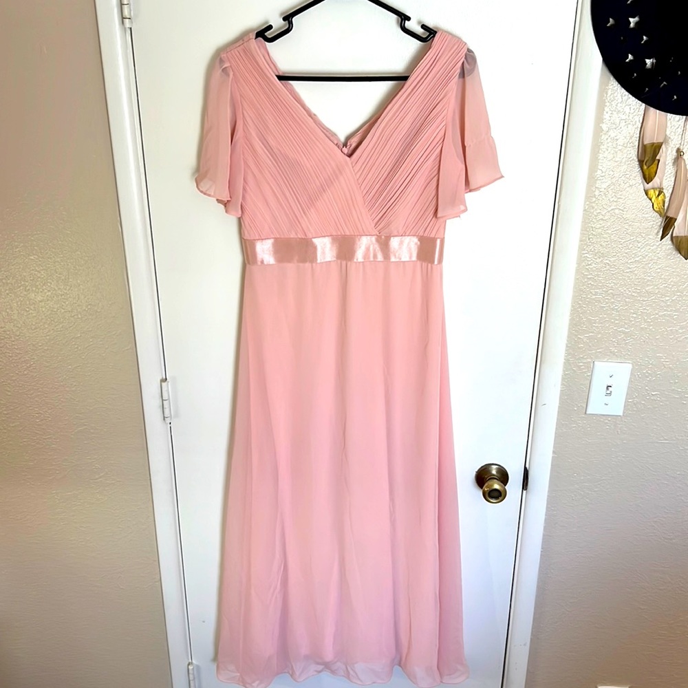 Pink bridesmaids dress